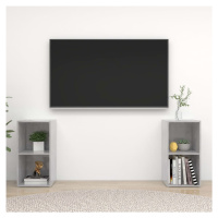 vidaXL TV skříňky 2 ks betonově šedé 72x35x36,5 cm kompozitní dřevo