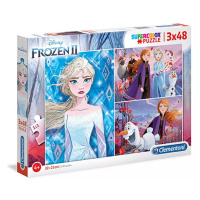 Puzzle Supercolor 3x48 dílků Frozen 2