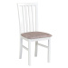 Jídelní židle MILANO 1 Bílá Tkanina 33B