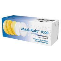 MAXI-KALZ 1000 Šumivé tablety 10 kusů