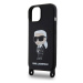 Karl Lagerfeld Liquid Silicone Crossbody Ikonik Kryt iPhone 15 černý