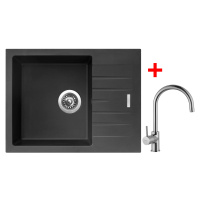 Sinks PERFECTO 650 Pureblack + Vitalia PERFECTO 650 Pureblack + Vitalia