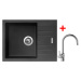 Sinks PERFECTO 650 Pureblack + Vitalia PERFECTO 650 Pureblack + Vitalia