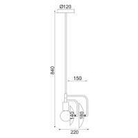 ACA Lighting Avantgarde závěsné svítidlo V362981P