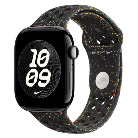 Apple Watch 49/46/45/44mm Midnight Black sportovní řemínek Nike M/L