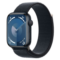 Apple Watch Series 9 GPS 45mm temně inkoustové hliníkové pouzdro s temně inkoustovým provlékacím