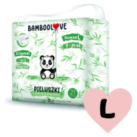 BAMBOOLOVE - Pleny jednorázové bambus vel. L 9-14 kg 21 ks