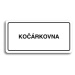 Accept Piktogram "KOČÁRKOVNA" (160 × 80 mm) (bílá tabulka - černý tisk)