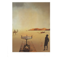 Umělecký tisk Sluneční stůl, 1936, Salvador Dalí, (24 x 30 cm)