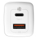 Baseus Rychlá cestovní nabíječka Baseus GaN2 Lite USB C 65W EU (bílá)