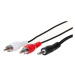 Audio kabel AQ OK030V 3,5mm jack/2x RCA, 3m