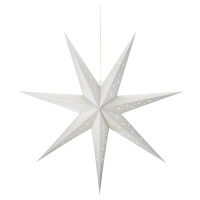Markslöjd LED závěsná hvězda na prázdné baterie, časovač Ø 75cm stříbrná