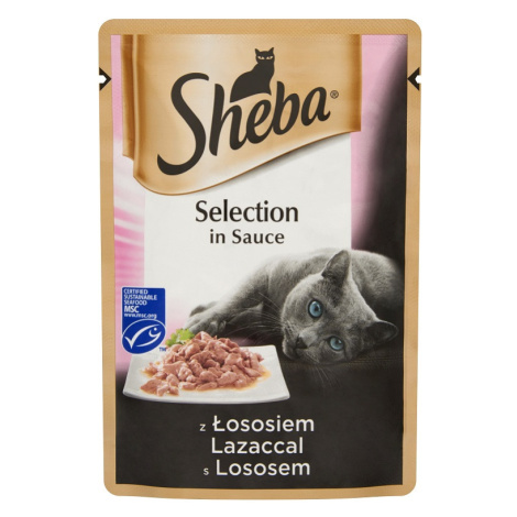 Sheba Selection kapsičky s lososem 24 x 85 g