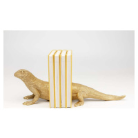 Sada dvou zarážek na knihy ve zlaté barvě Kare Design Lizard