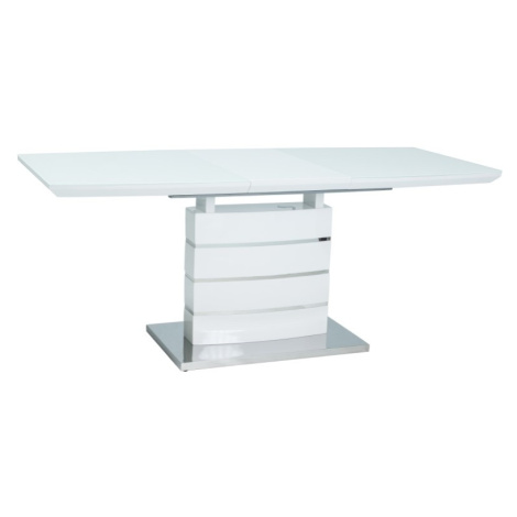 Signal Rozkládací jídelní stůl LEONARDO | bílý Provedení: 140 (180) x 80 cm