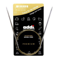 Kruhové jehlice Addi Premium 80 cm / 3,0 mm (oblé špičky)