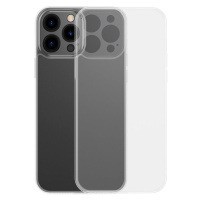 Baseus Frosted Glass Case pro iPhone 13 Pro Max pevné pouzdro s gelovým rámečkem transparentní (