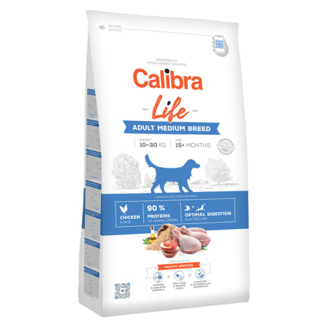 Calibra Dog Life Adult Medium Breed Chicken - 12 kg