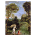 Obrazová reprodukce Landscape with Tobias laying hold of the Fish, Domenichino (1581-1641) Domen