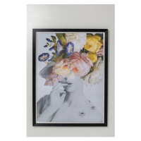 KARE Design Zarámovaný obraz Flower Lady Pastel 152x117cm