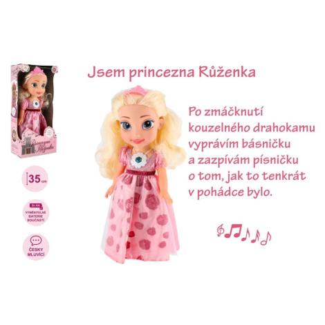 Panenka princezna Růženka plast 35cm česky mluvící na baterie se zvukem v krabici 17x37x10cm Teddies