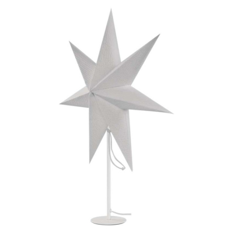 Svícen na žárovku E14 s papírovou hvězdou bílý, 67x45 cm, vnitřní EMOS
