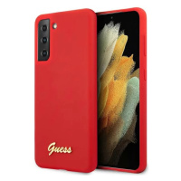 Kryt Guess GUHCS21MLSLMGRE S21+ G996 red hardcase Silicone Script Metal Logo (GUHCS21MLSLMGRE)