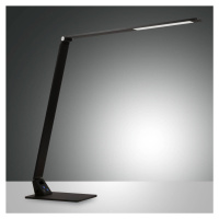 Fabas Luce LED stolní lampa Wasp s dotykovým stmívačem, černá
