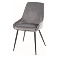Jídelní židle CUBI šedá/černá