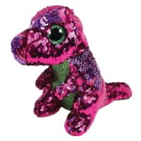 TY BOOS Flippables STOMPY - flitrový dinosaurus 24cm