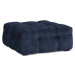 Modrý sametový puf Windsor & Co Sofas Vesta