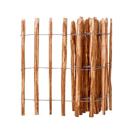 Laťkový plot lískové dřevo 90 × 500 cm SHUMEE