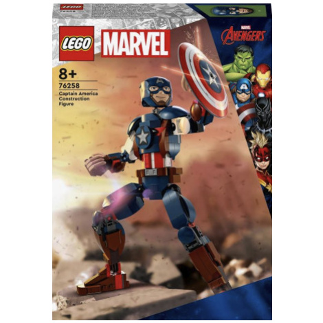 Sestavitelná figurka: Captain America - LEGO® Marvel (76258)