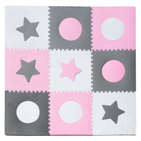 IK Pěnové puzzle na zem - 180 x 180 cm - růžové