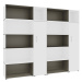 mauser Kombinace regálů a skříně s otočnými dveřmi, vč. zajištění proti překlopení, čistá bílá /