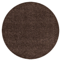 Ayyildiz koberce Kusový koberec Dream Shaggy 4000 Brown kruh Rozměry koberců: 120x120 (průměr) k