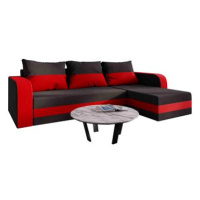 Nejlevnější nábytek Lefhet bis - černá látka / červená látka