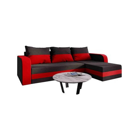 Nejlevnější nábytek Lefhet bis - černá látka / červená látka