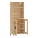 vidaXL Skříň highboard dub sonoma 69,5 x 34 x 180 cm kompozitní dřevo