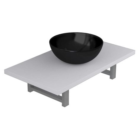 vidaXL 2dílný set koupelnového nábytku keramika bílý