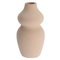 Home Styling Collection Dekorační keramická váza 14 cm světle béžová