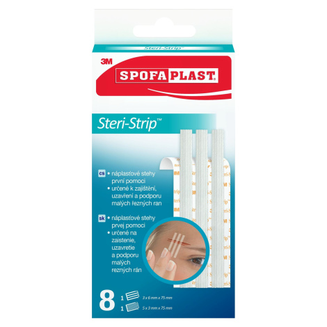 Spofaplast Steri-Strip náplasťové stehy 801, 8 kusů 3M