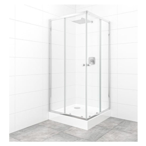 Set sprchového koutu a vaničky, čtverec 90x90 cm Multi Basic SIKOBKMUQ90CRT SAT