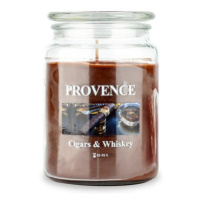 Provence Vonná svíčka ve skle 95 hodin cigars&whiskey