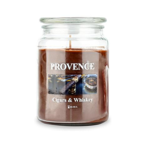 Provence Vonná svíčka ve skle 95 hodin cigars&amp;whiskey