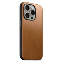 Nomad Modern Leather Case, english tan - iPhone 15 Pro (NM01615385) Hnědobéžová