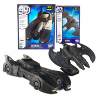 Puzzle 4D Build Batman Batmobile A Batwing Modelů Aut 3D K Sestavení