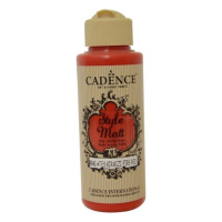 Matná akrylová barva Cadence Style Matt 120ml -fire red červená ohnivá Aladine