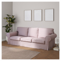 Dekoria Potah na pohovku IKEA  Ektorp 3-místná, nerozkládací, pastelově růžový melanž, pohovka E