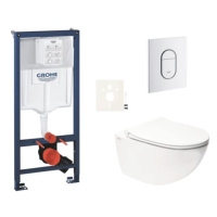 Závěsný wc set do lehkých stěn / předstěnová montáž Swiss Aqua Technologies Infinitio SIKOGRSIN1